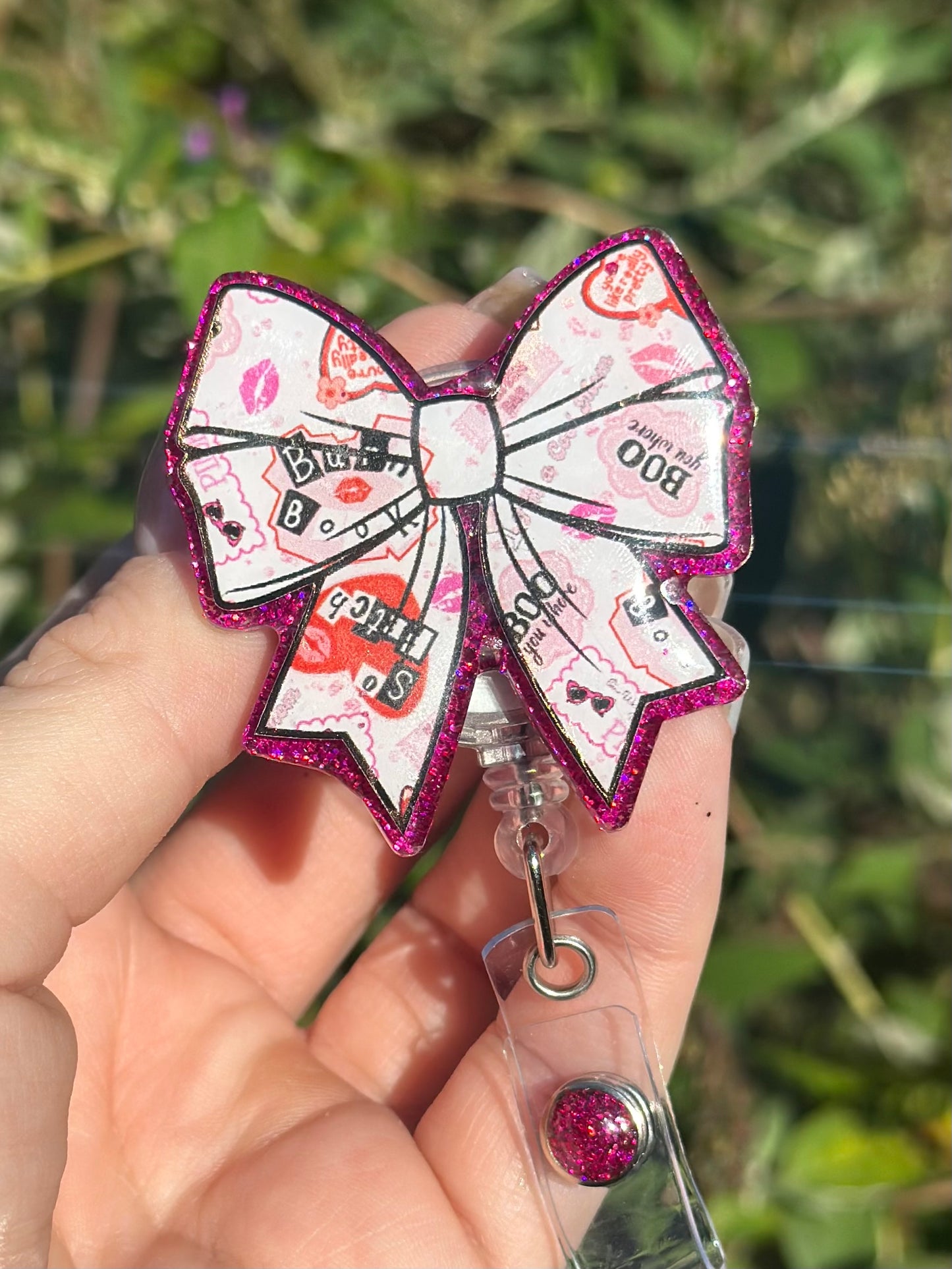 Mean Girls Bow Badge Reel