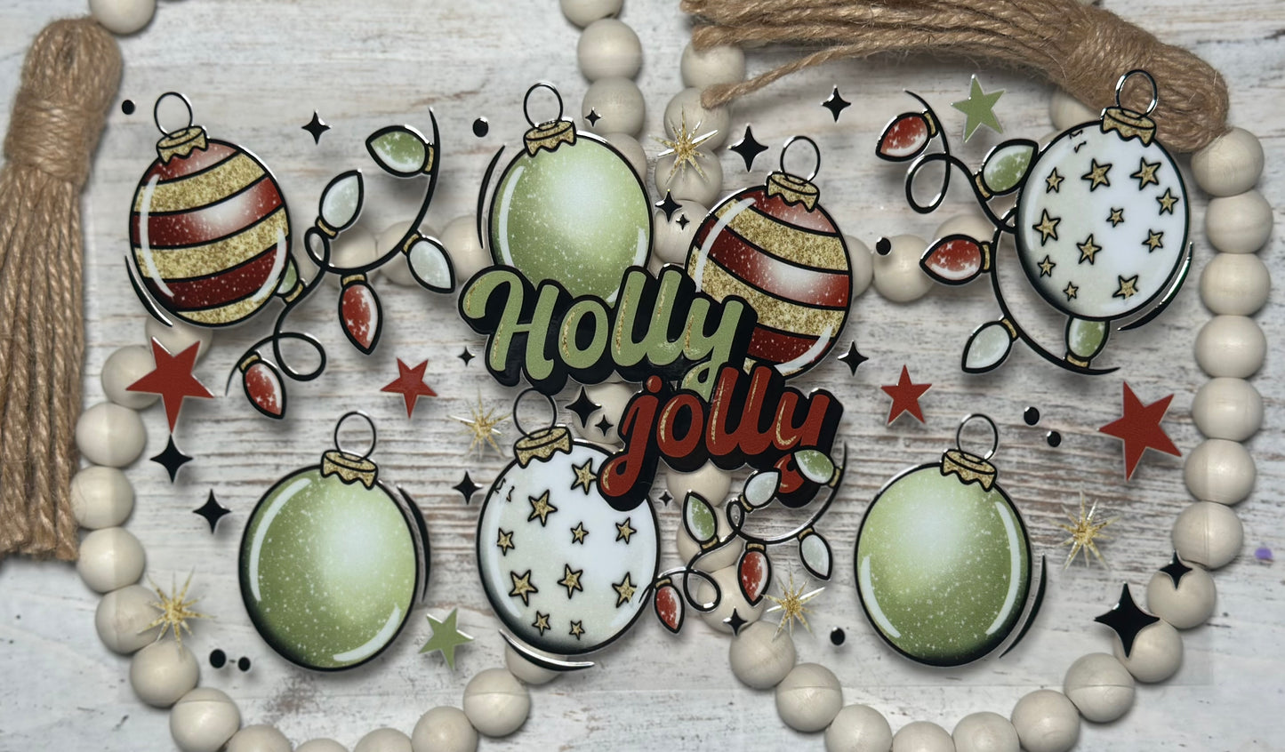 Holly Jolly Christmas Ornaments- Wrap