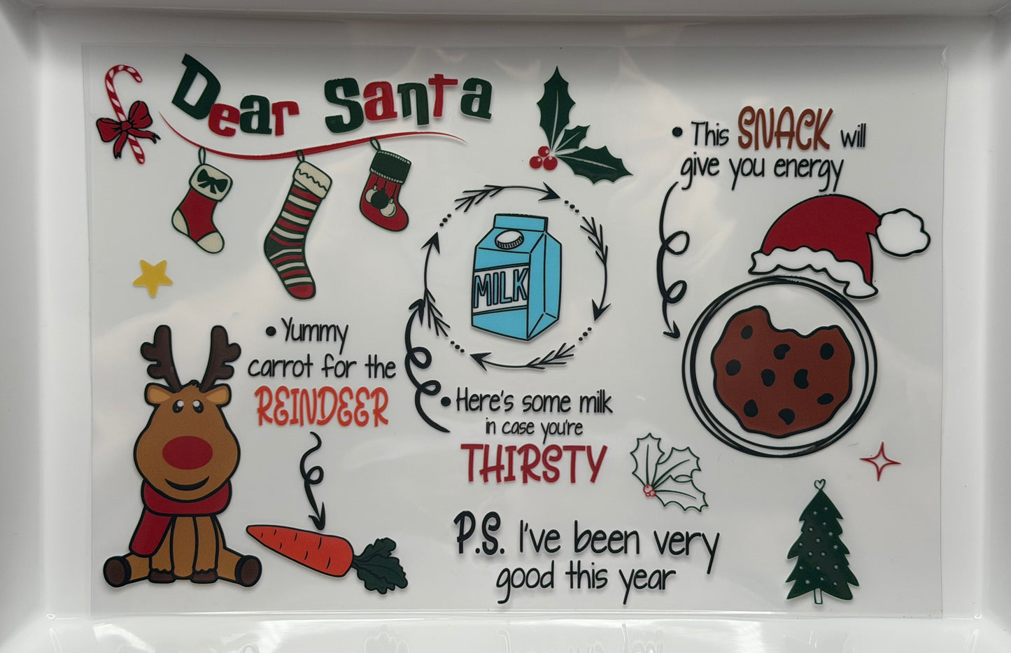 Custom Cookie Tray for Santa & Friends