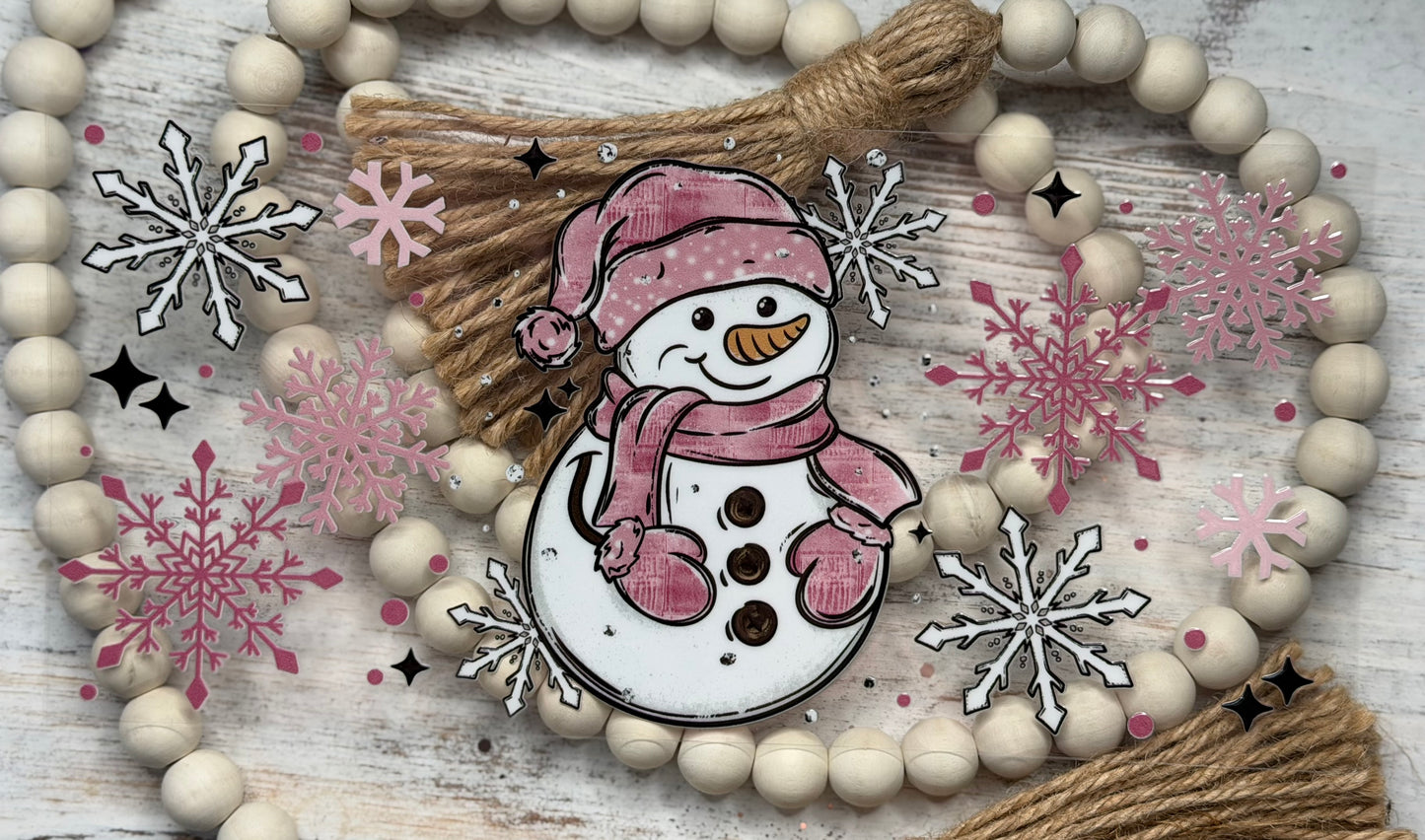 Pink Snowman- Wrap