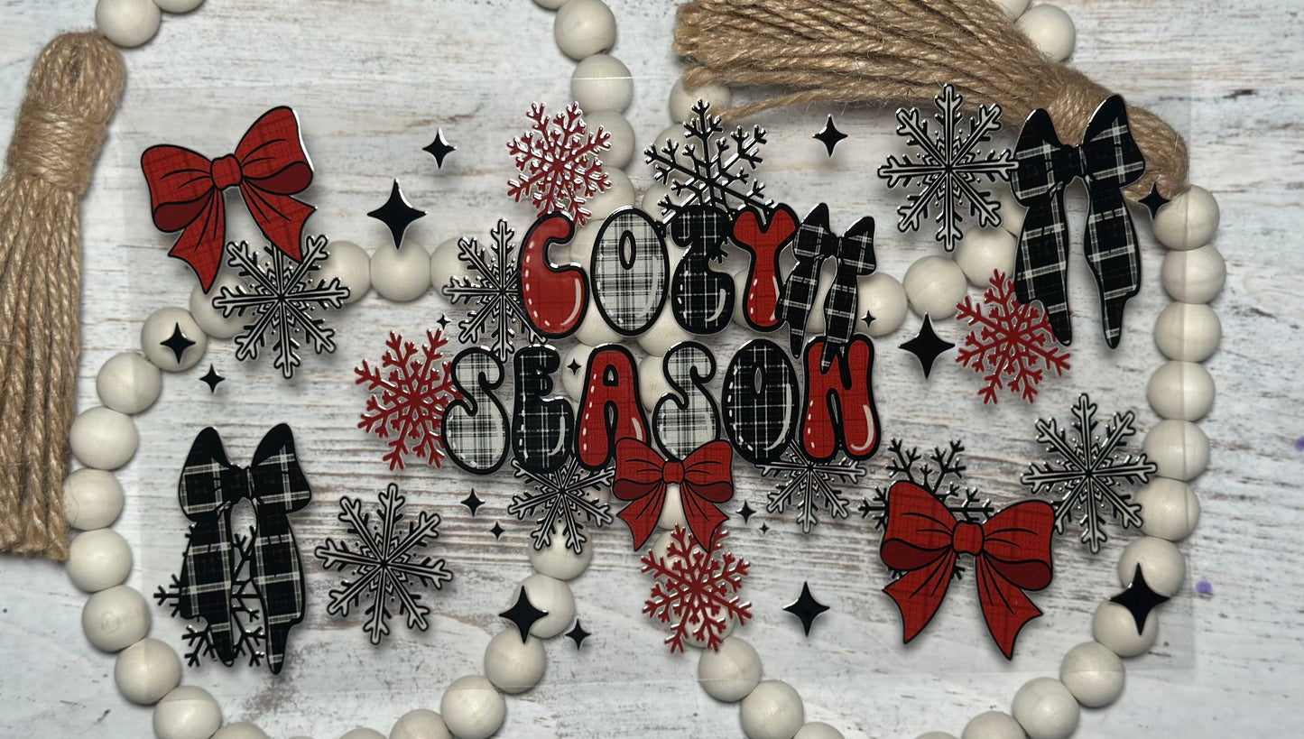 Cozy Season Red & Black - Wrap