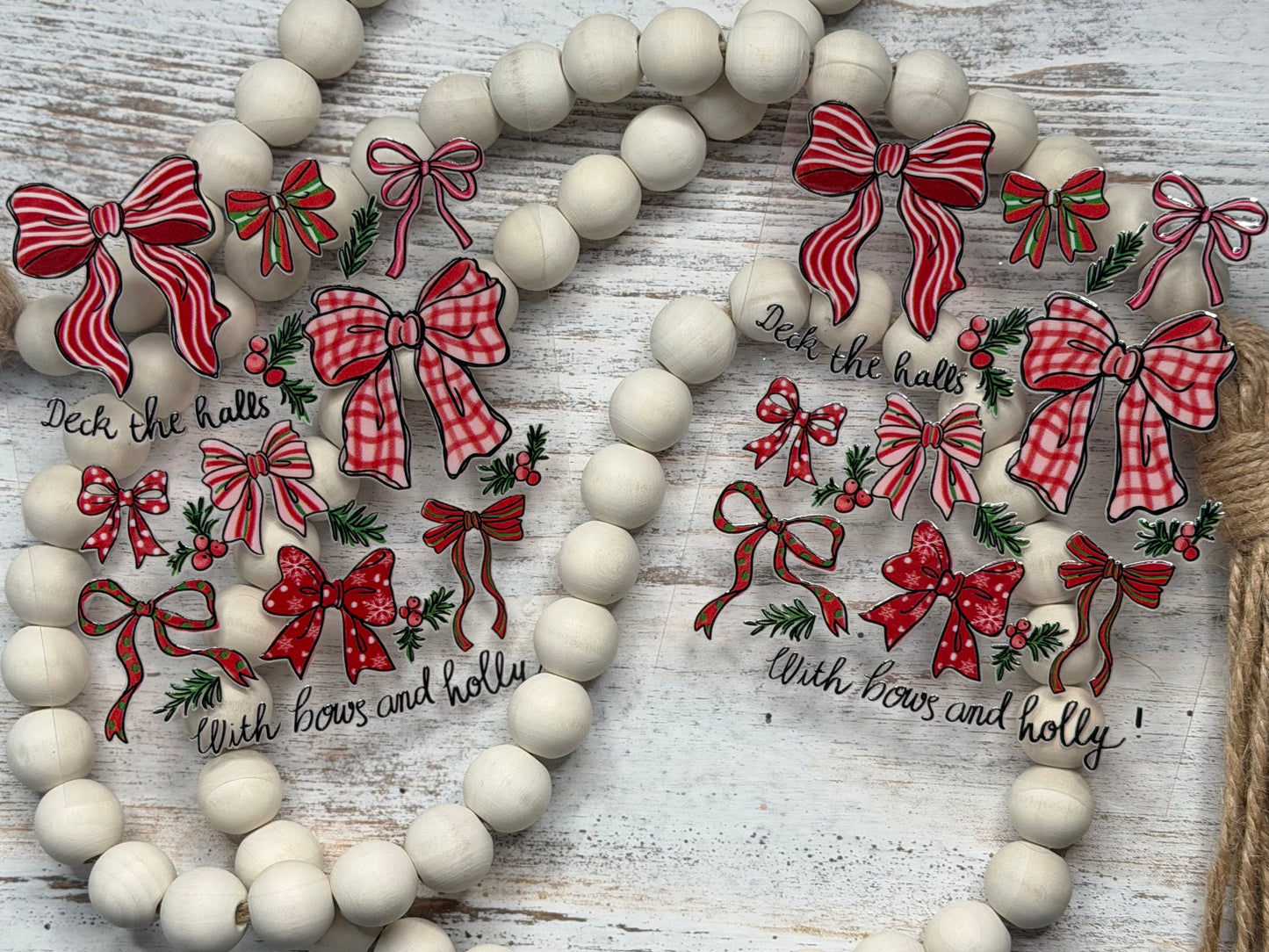 Deck The Halls With Christmas Bows - Decal