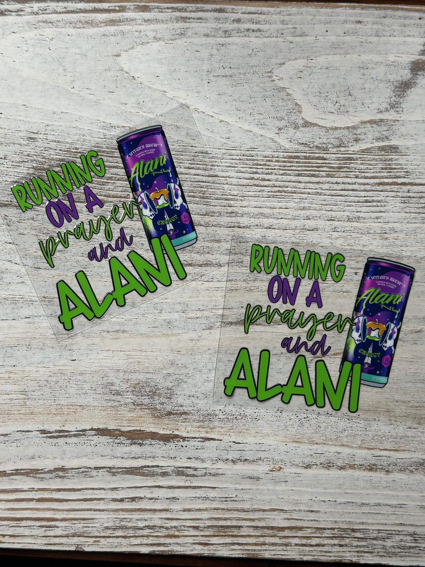 Running On A Prayer & Alaneeh Caramel Apple - Decal