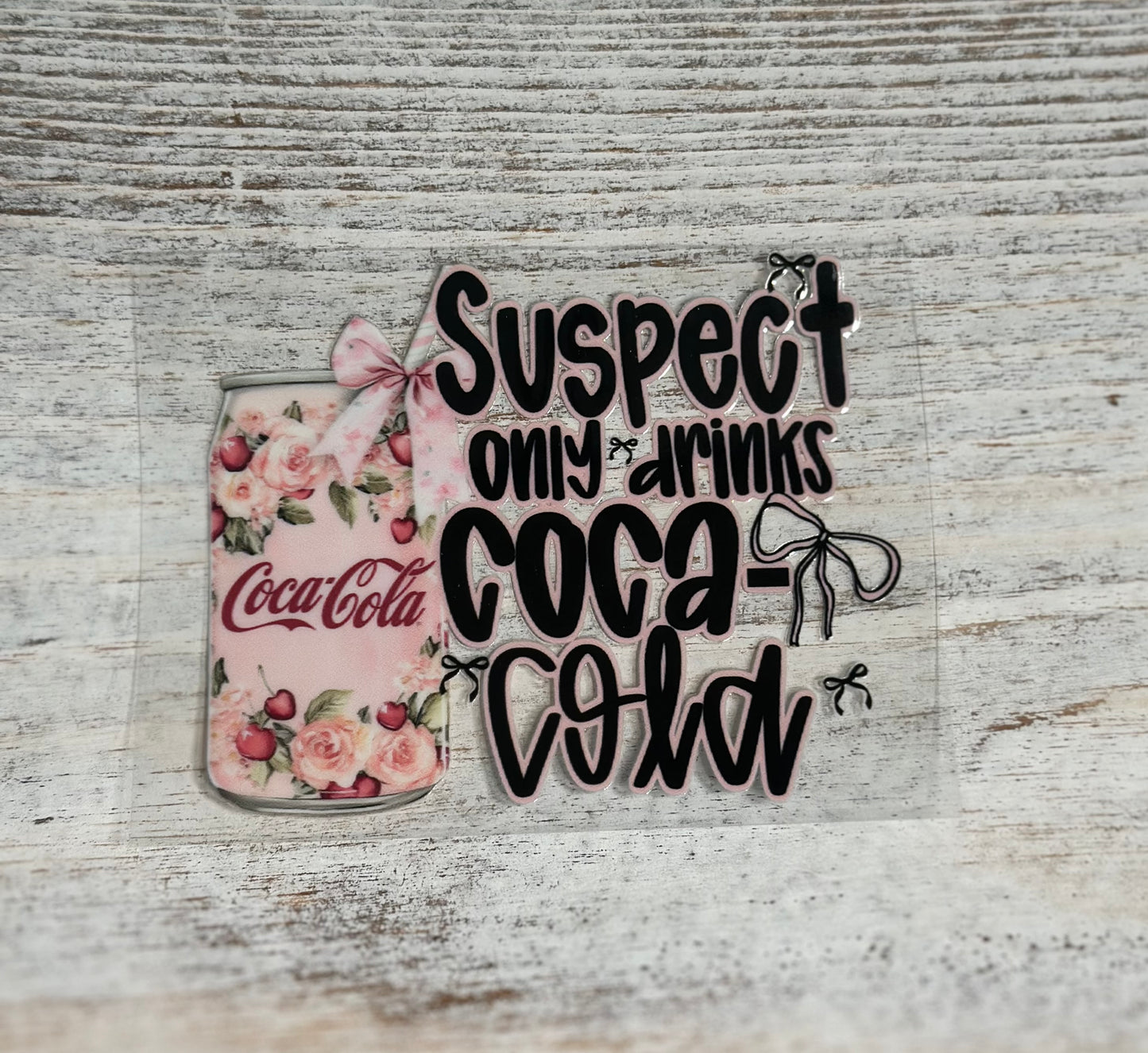 Suspect Only Drinks Cola Decal