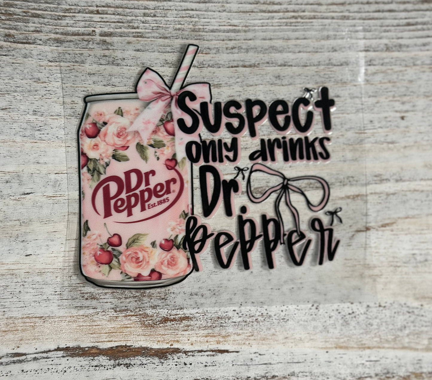Suspect Only Drinks Dr. Cola Decal