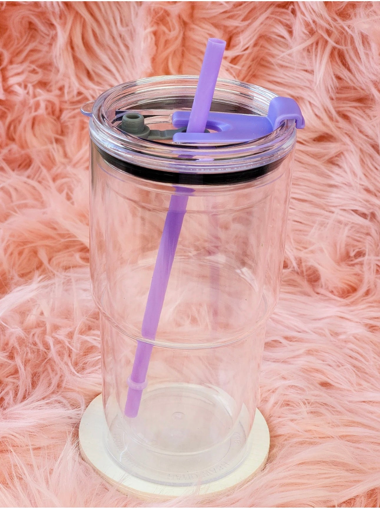 Lavender 24 Oz Curved Snow Globe