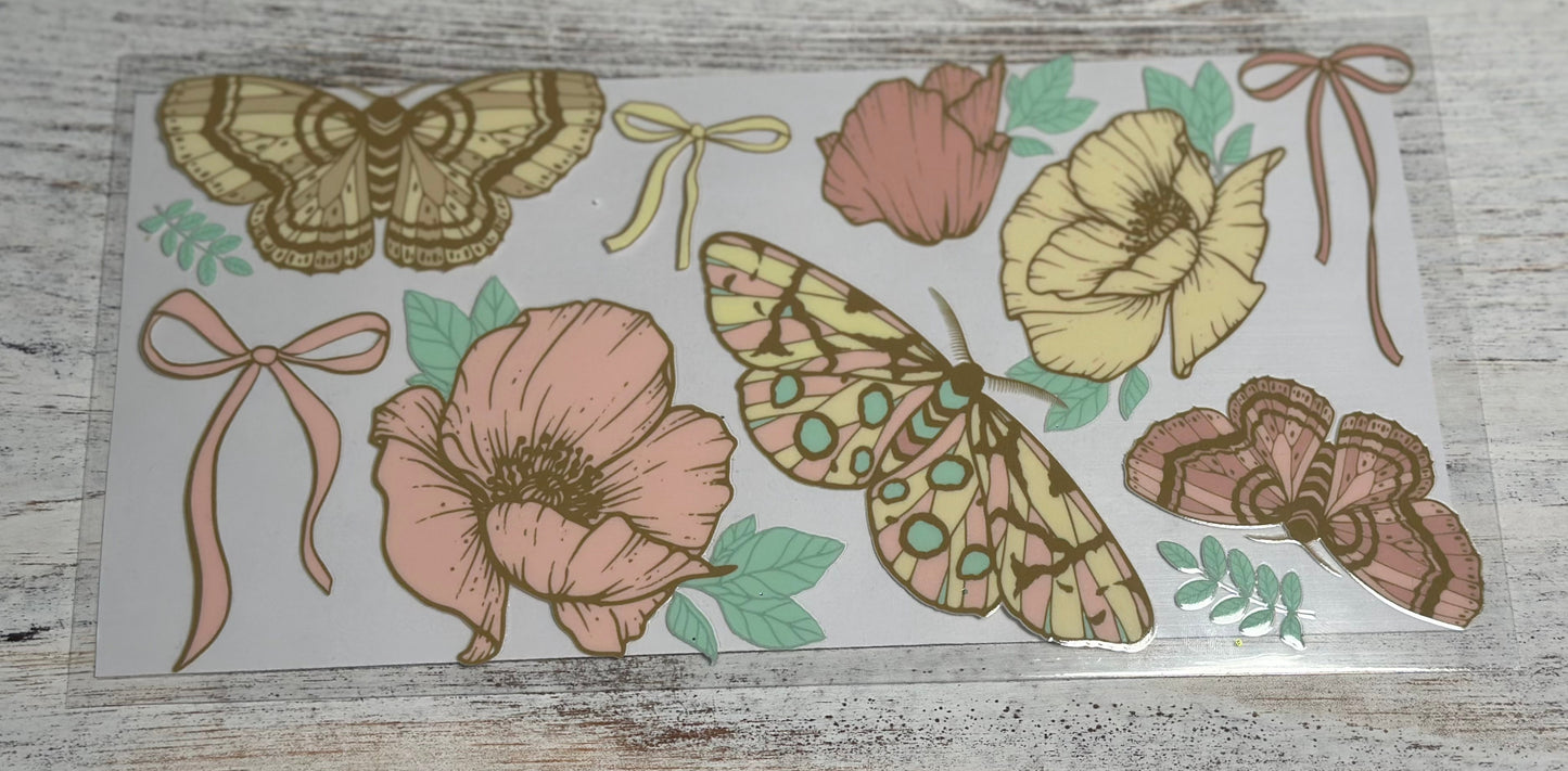 Dainty Moths & Flowers