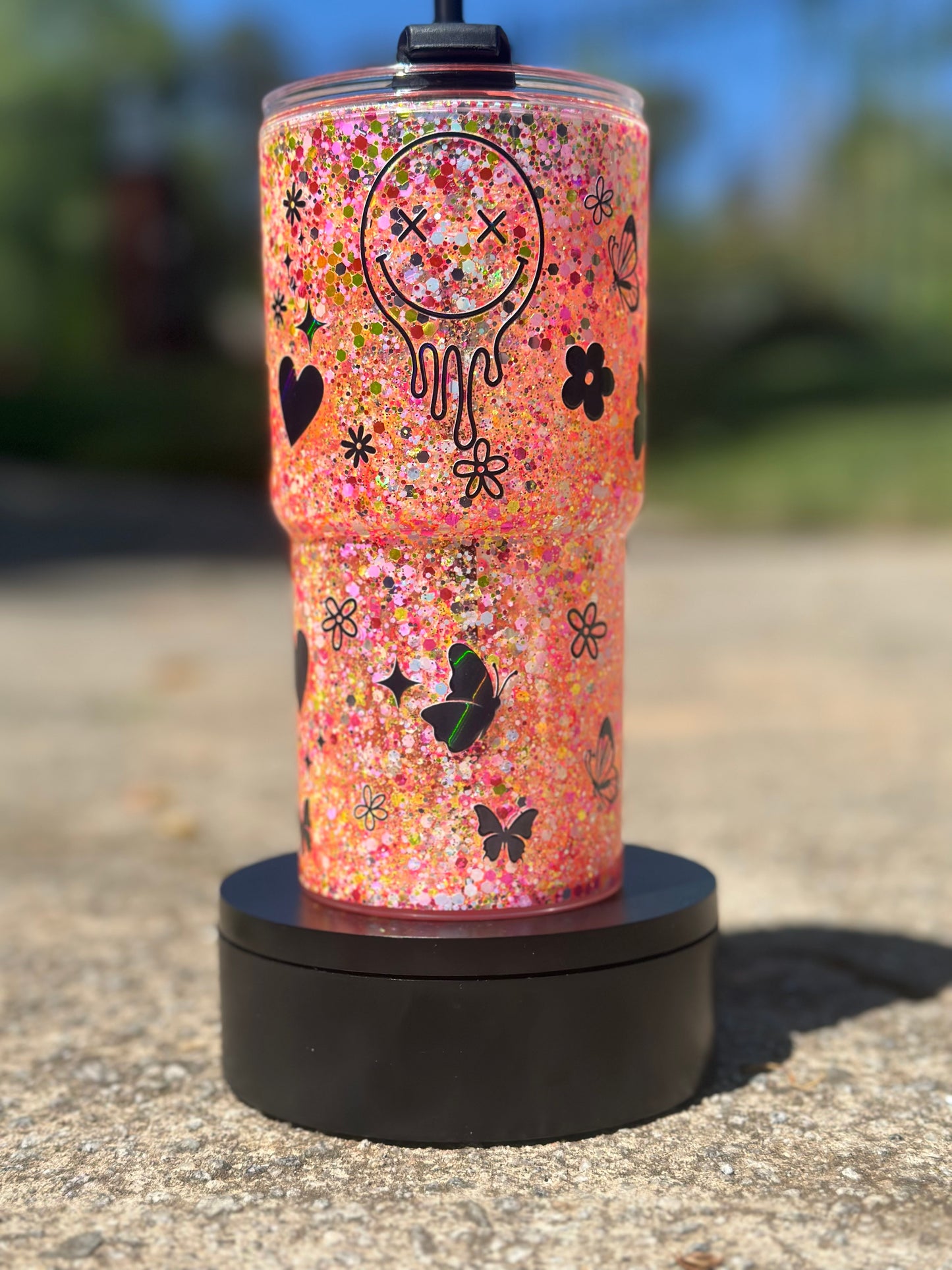 24 Oz Curved Acrylic W/ Black * Lid Some Things Are Better Left Unsaid.....
