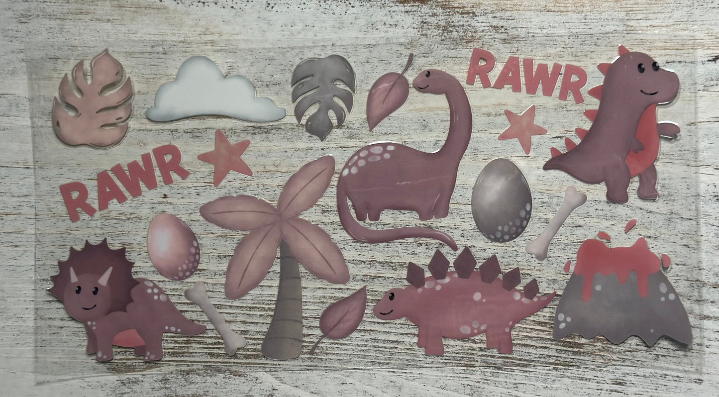 Pink & Purple Dinosaur -Wrap