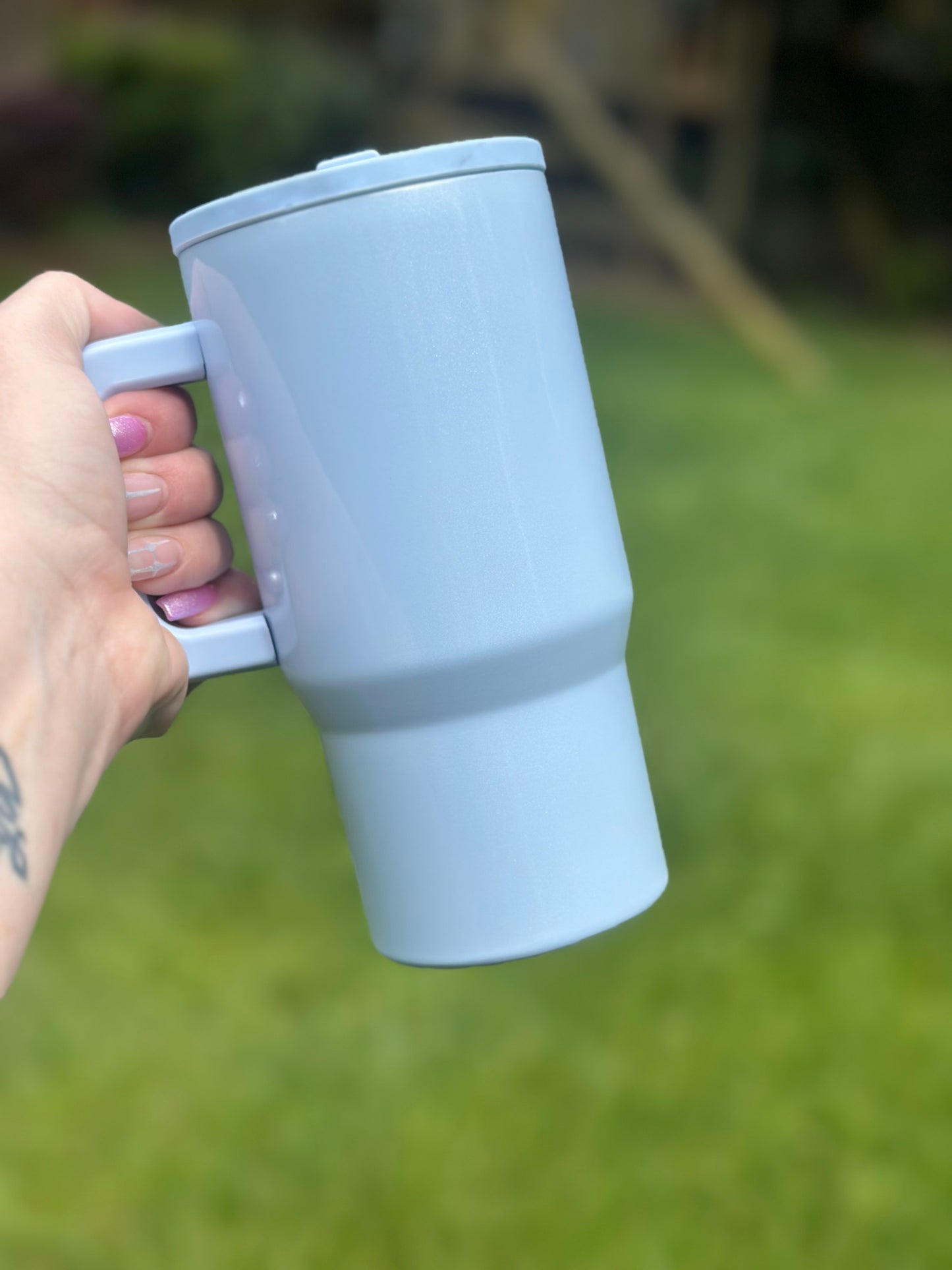 Light Blue 20 Oz No Spill