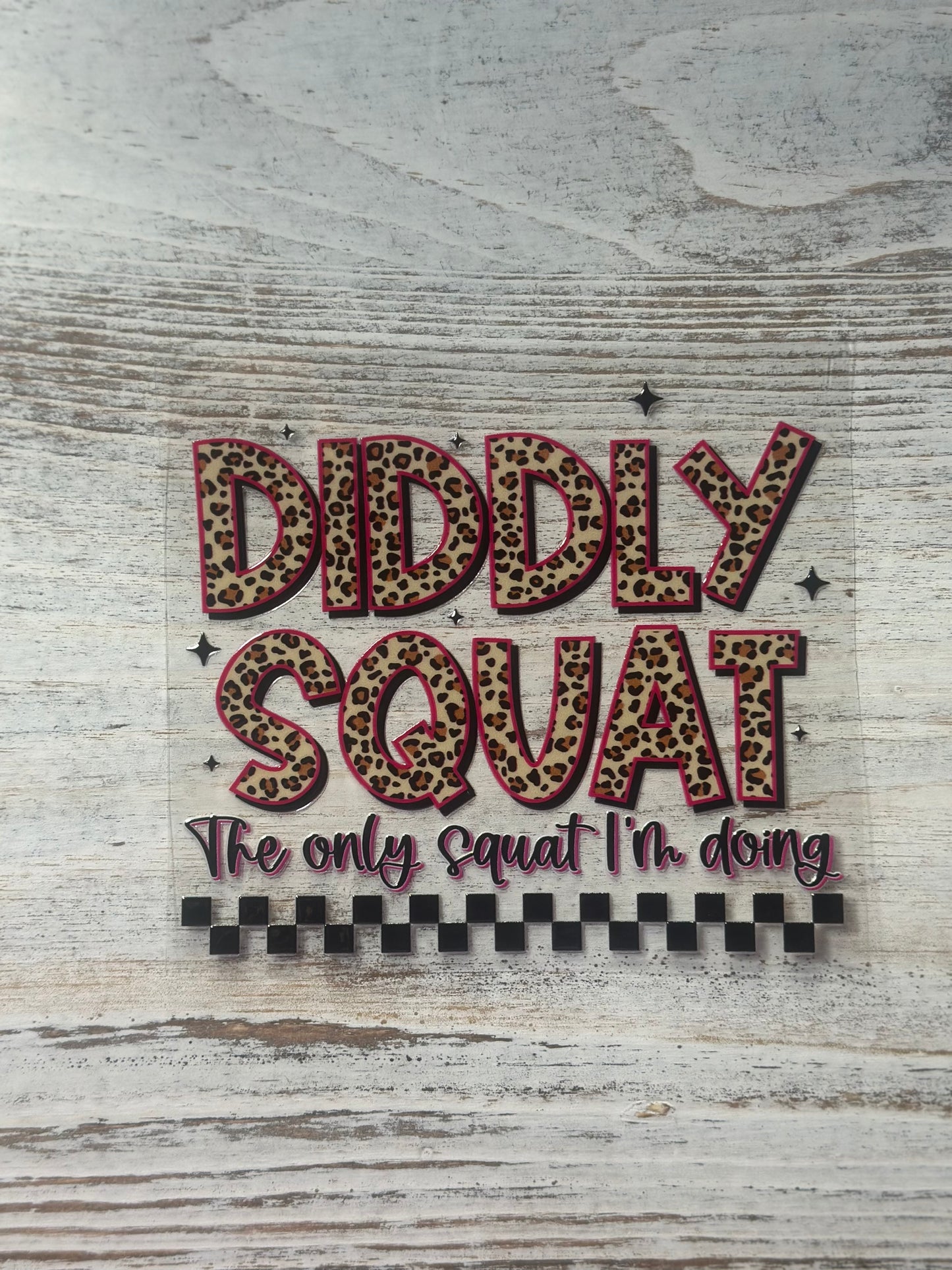 Diddly Squat, The Only Squat I'm Doing - Decal