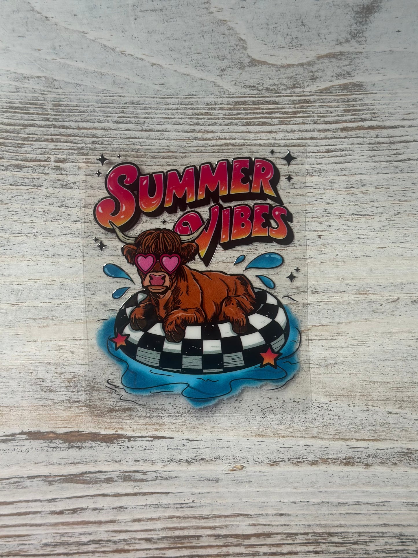 Summer Vibes With Highland Cow