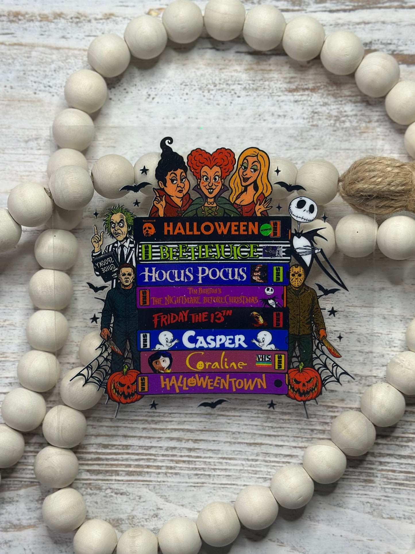 Halloween Movie Stacks With Movie Characters