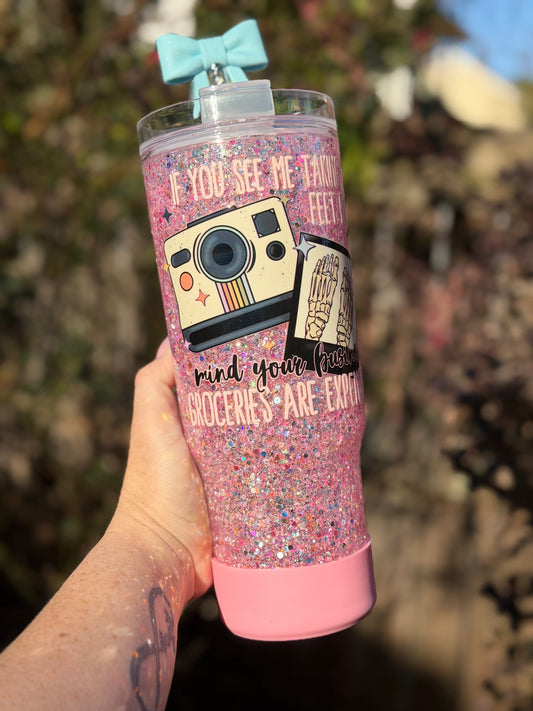 Groceries Are Expensive 40oz Snow Globe With Decorated Lid