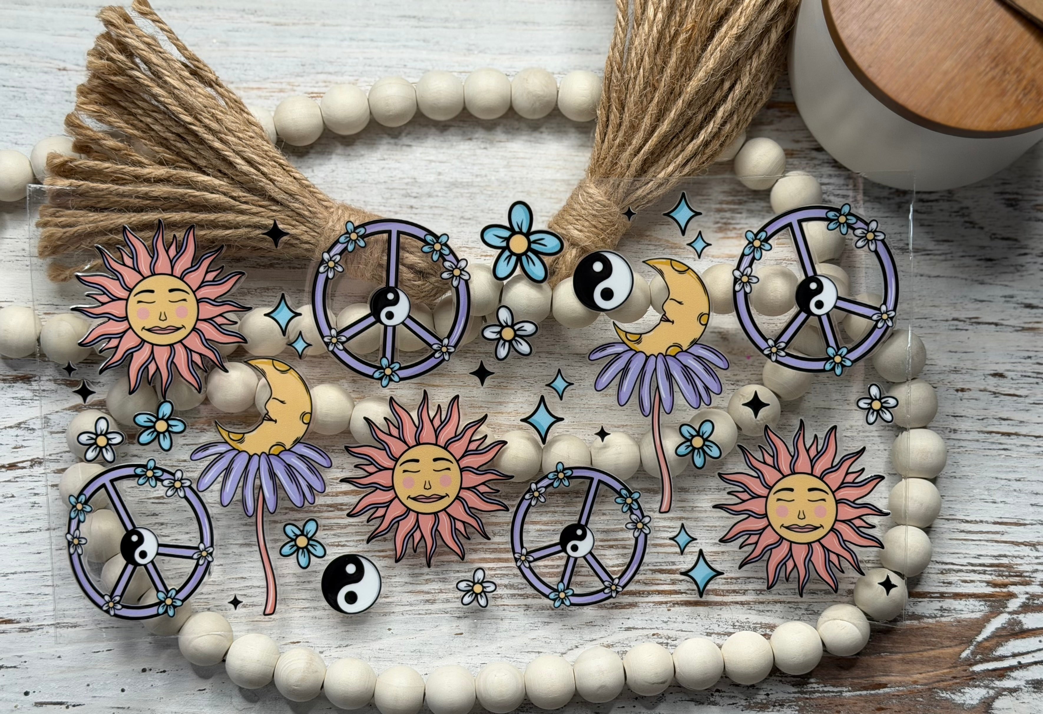 Peace, Sun, Moon & YingYang - Wrap