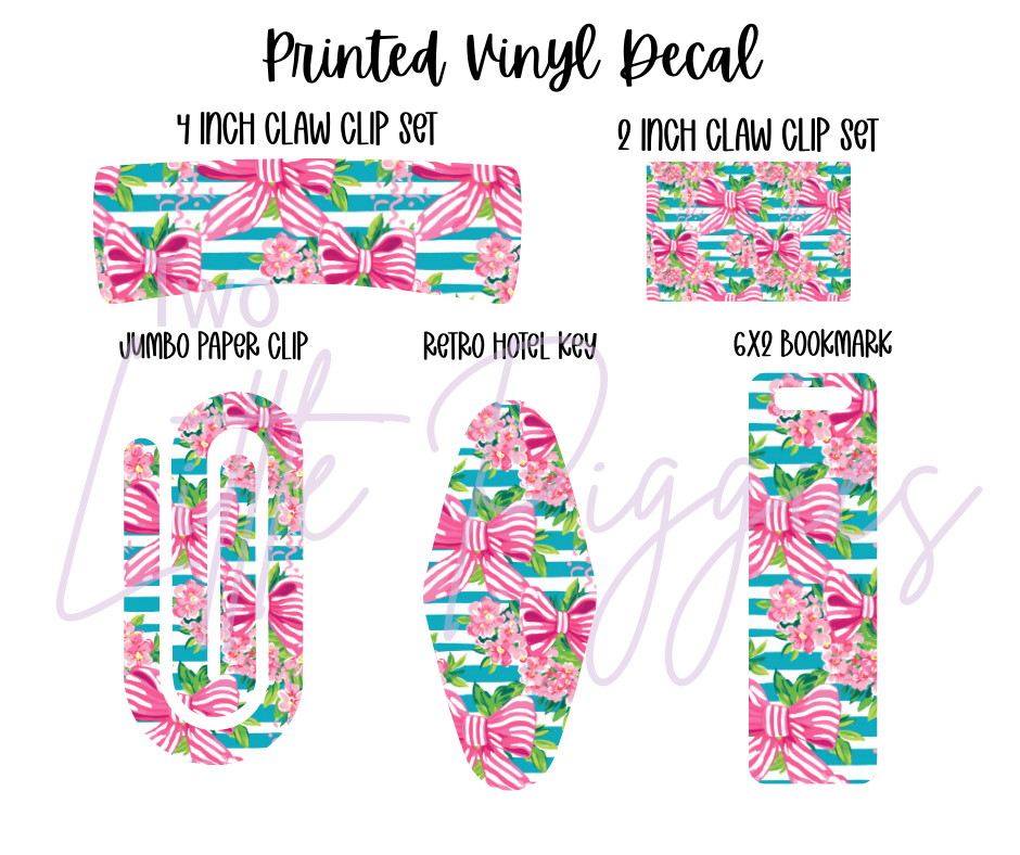Printed Vinyl - Preppy Bows
