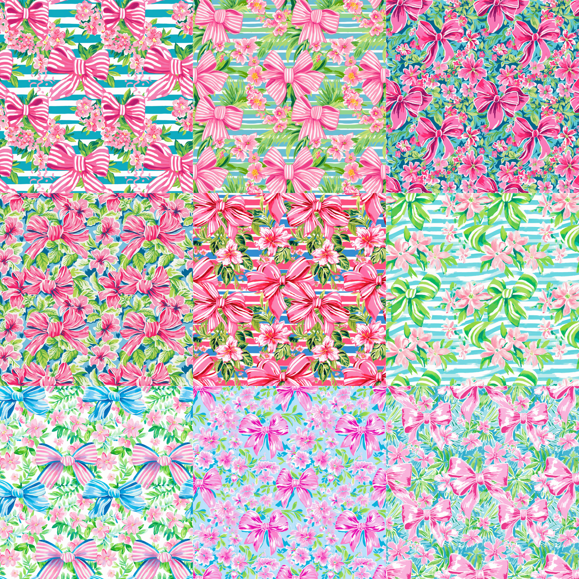 Printed Vinyl - Preppy Bows