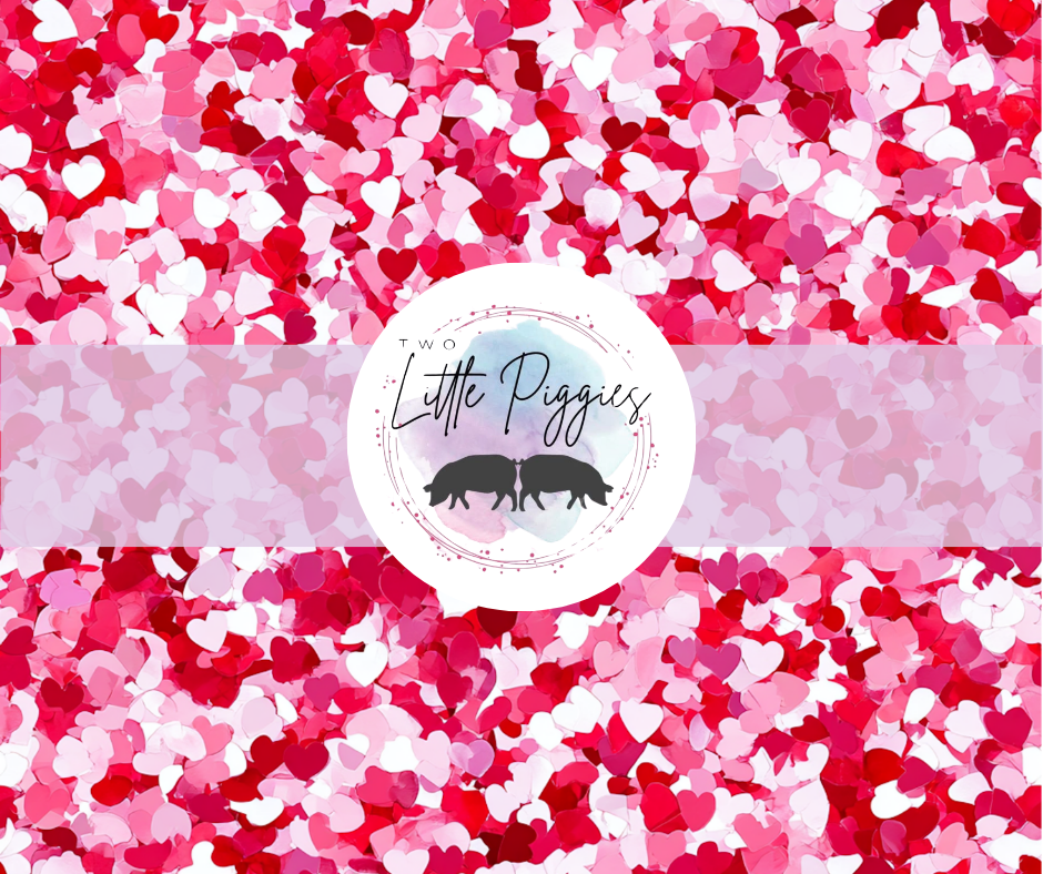Printed Vinyl - Heart Confetti