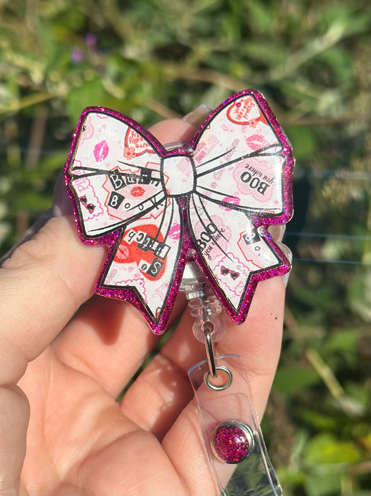 Mean Girls Bow Badge Reel