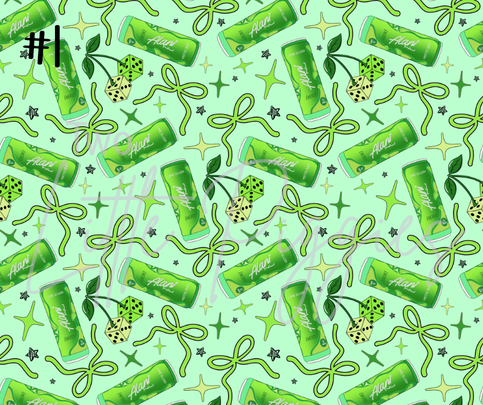 Printed Vinyl - Alani Nu - Lime Slush