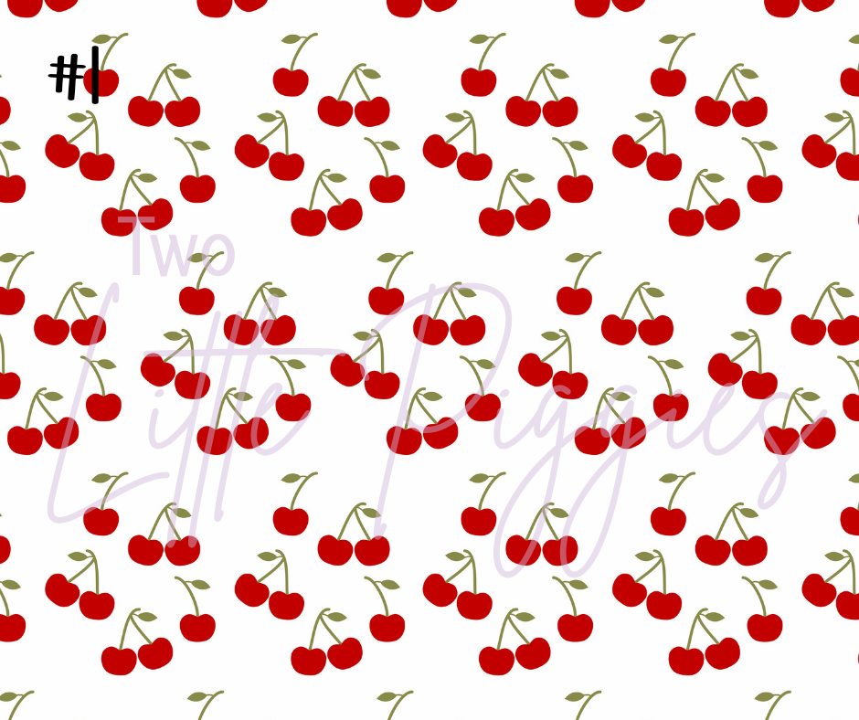 Printed Vinyl - 4th of July - Cherries