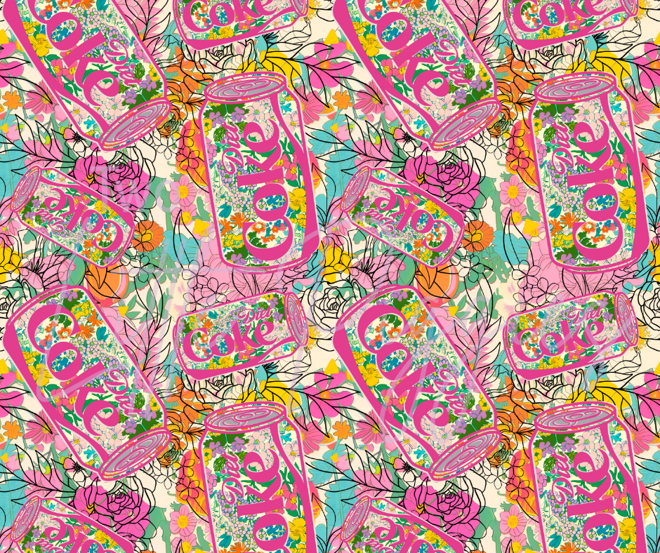 Printed Vinyl - DC Floral