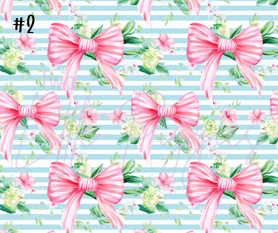 Printed Vinyl - Preppy Bows
