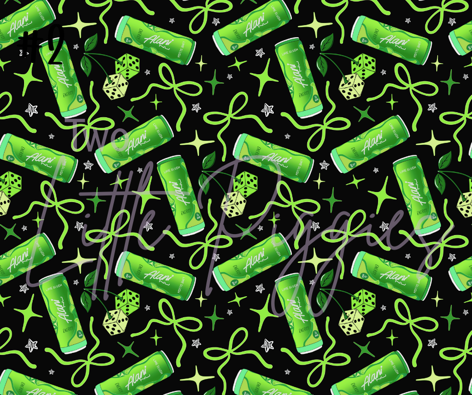 Printed Vinyl - Alani Nu - Lime Slush