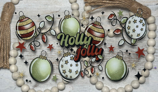 Holly Jolly Christmas Ornaments- Wrap