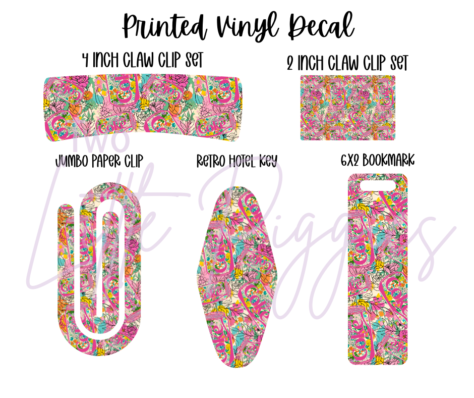 Printed Vinyl - DC Floral