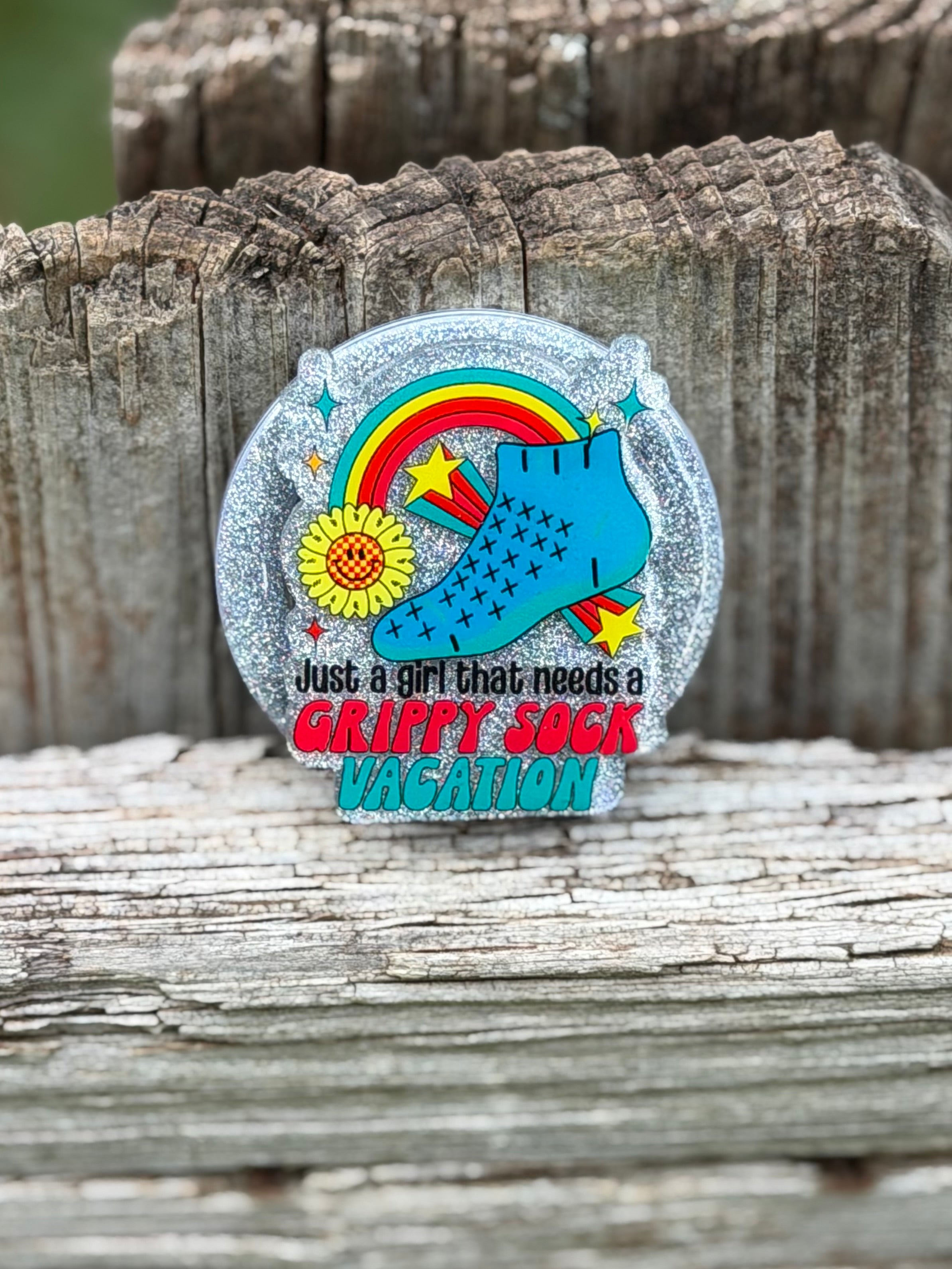 Grippy Sock Vacay Pop Socket