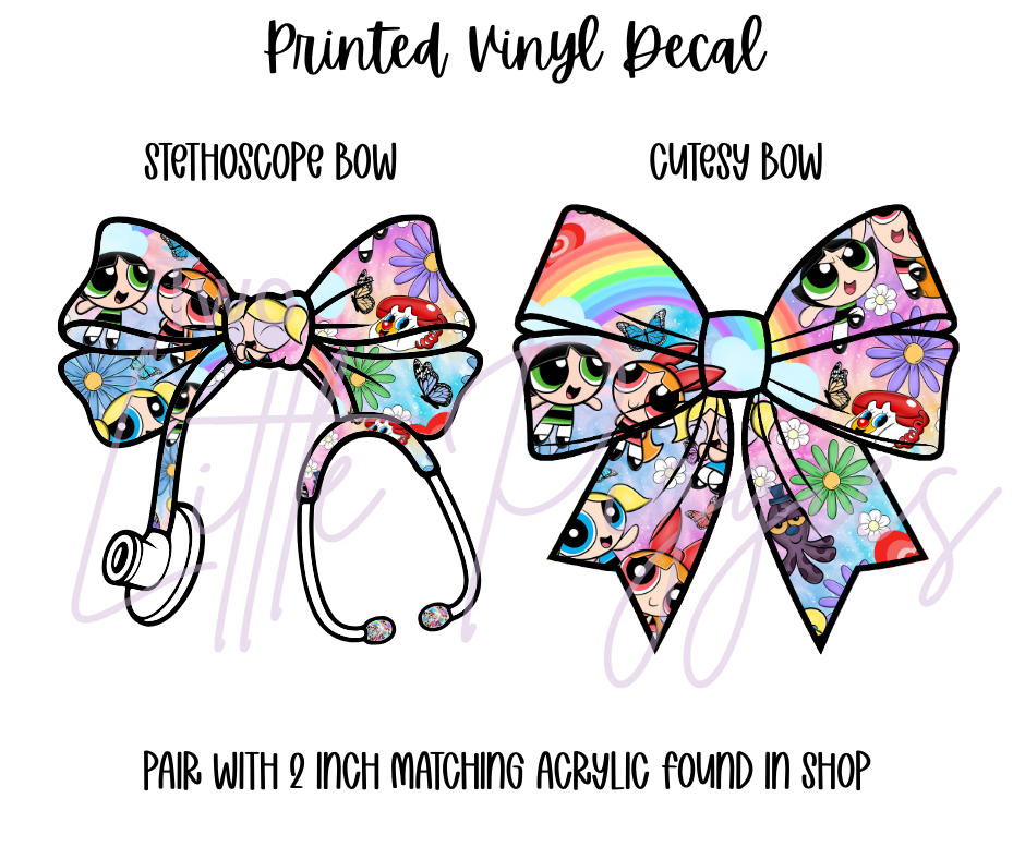 Printed Vinyl - 90's - Powerpuff Girls