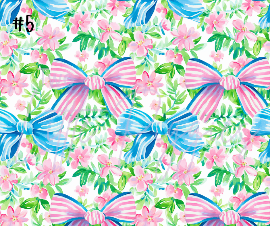 Printed Vinyl - Preppy Bows