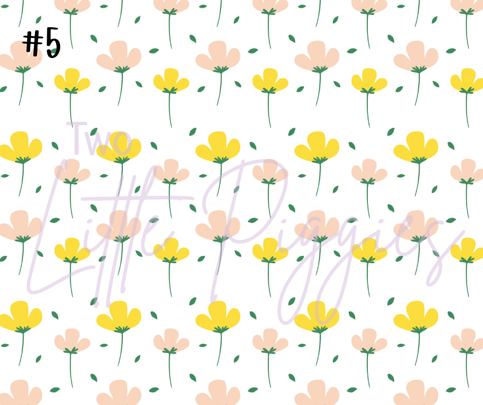 Printed Vinyl - Mother's Day Flowers