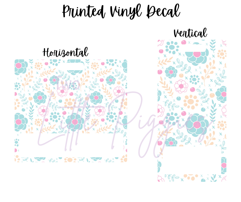 Printed Vinyl - Springtime Flowers