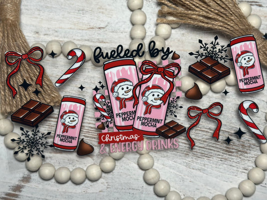 Fueled By Christmas & Energy Drinks - Wrap