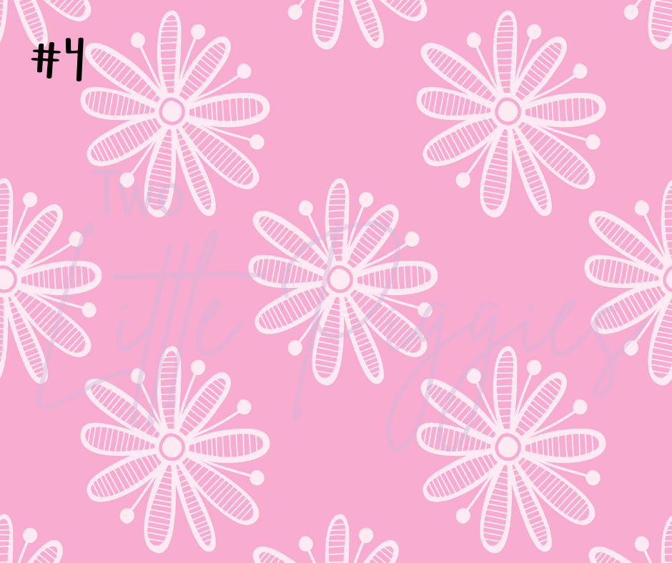 Printed Vinyl - Springtime Flowers