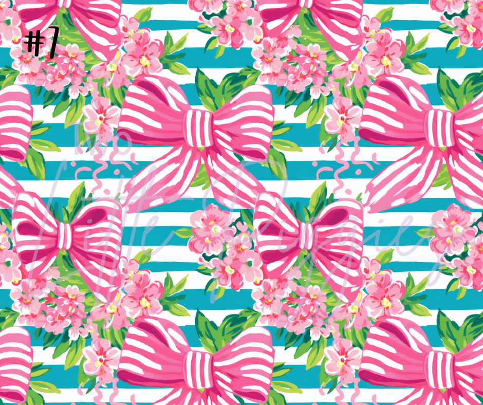 Printed Vinyl - Preppy Bows