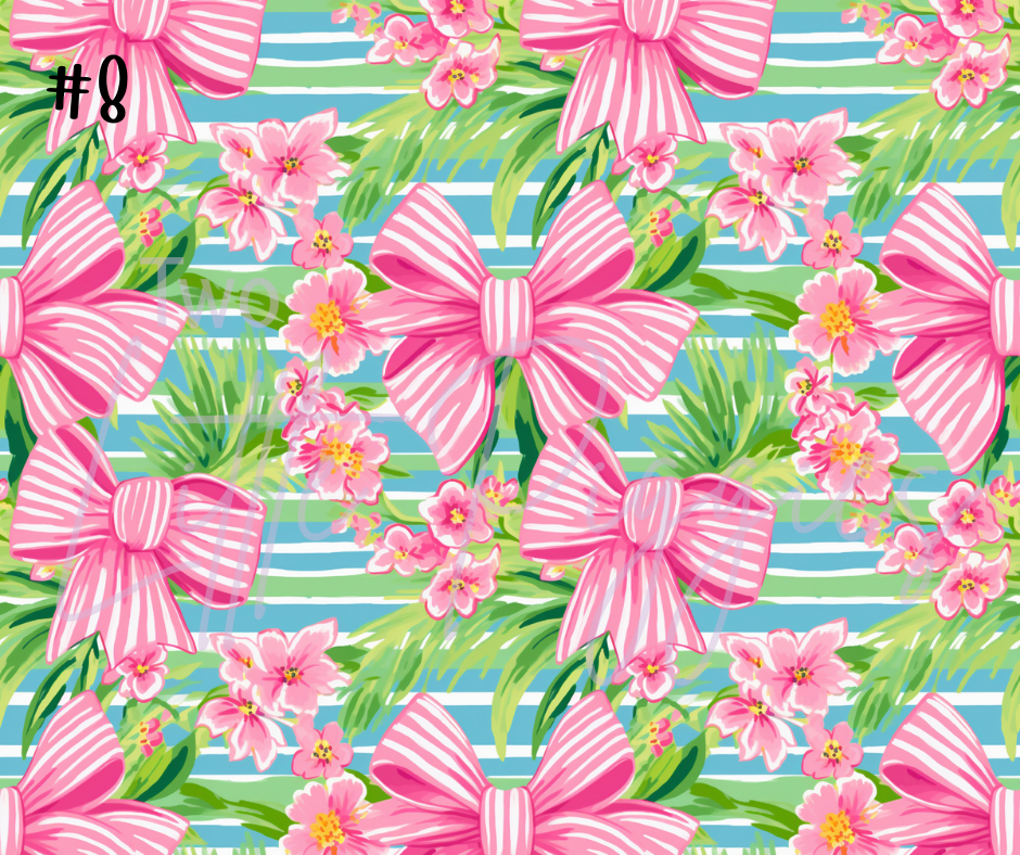 Printed Vinyl - Preppy Bows