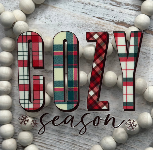 Flannel Cozy Season - Decal