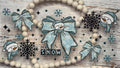 Let It Snow Pastel Blue Bow & Snowman 40oz - Wrap