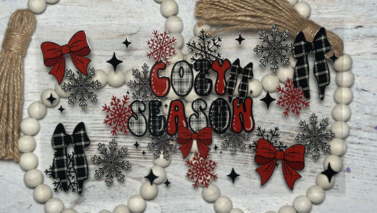 Cozy Season Red & Black - Wrap