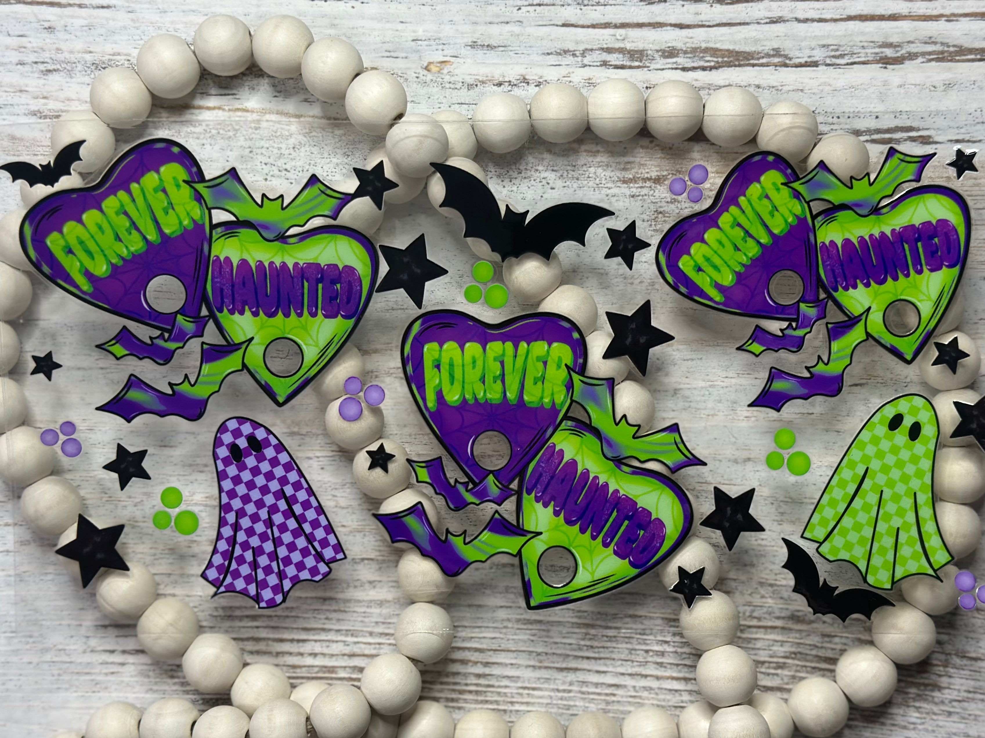 Forever Haunted Purple & Neon Green - Wrap