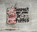 Suspect Only Drinks Dr. Cola Decal