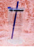 Navy 24 Oz Curved Snow Globe