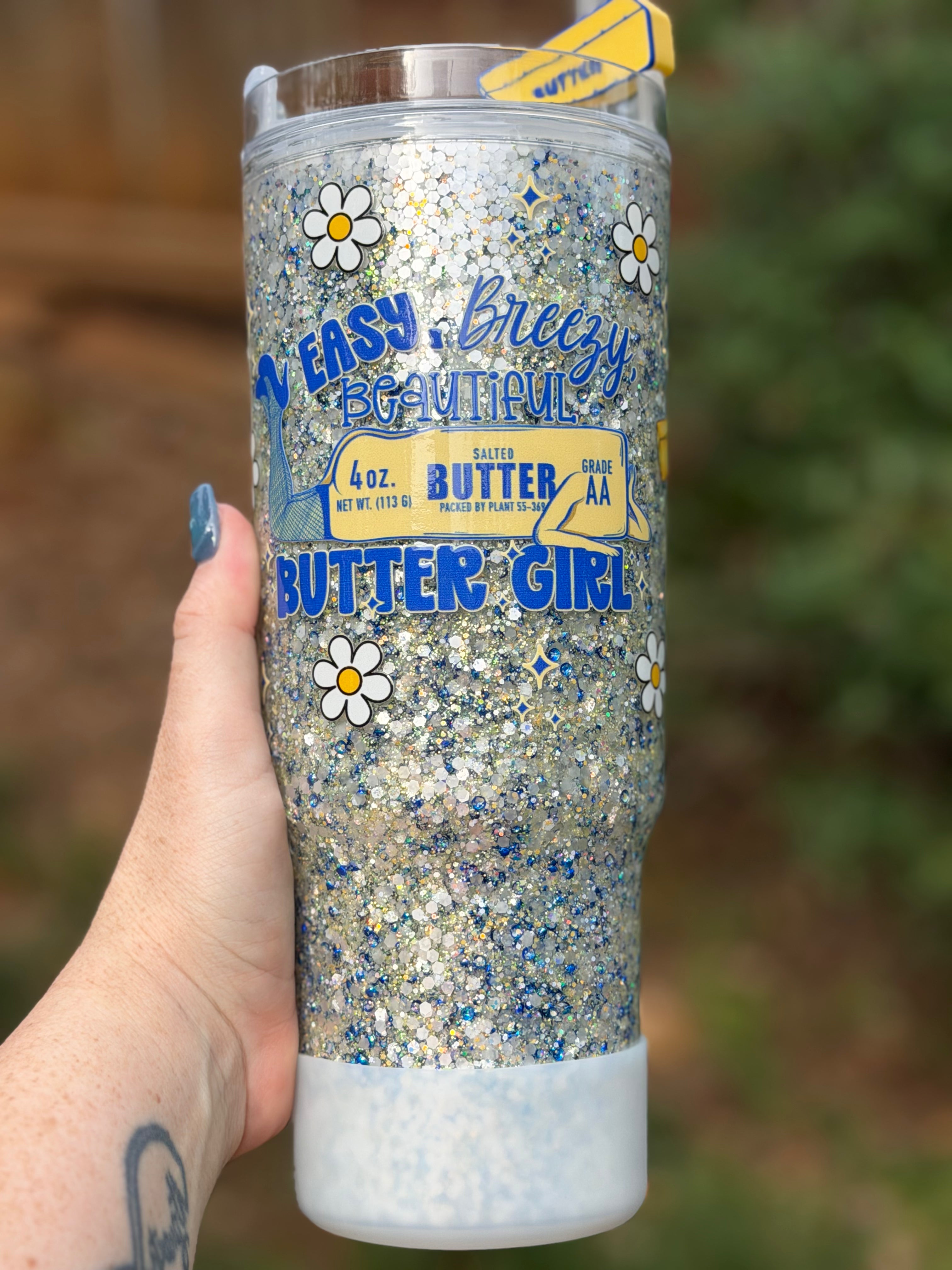Butter 40Oz Snow Globe Tumbler