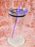 Lavender 24 Oz Curved Snow Globe