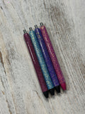 One Color Glittered Pens