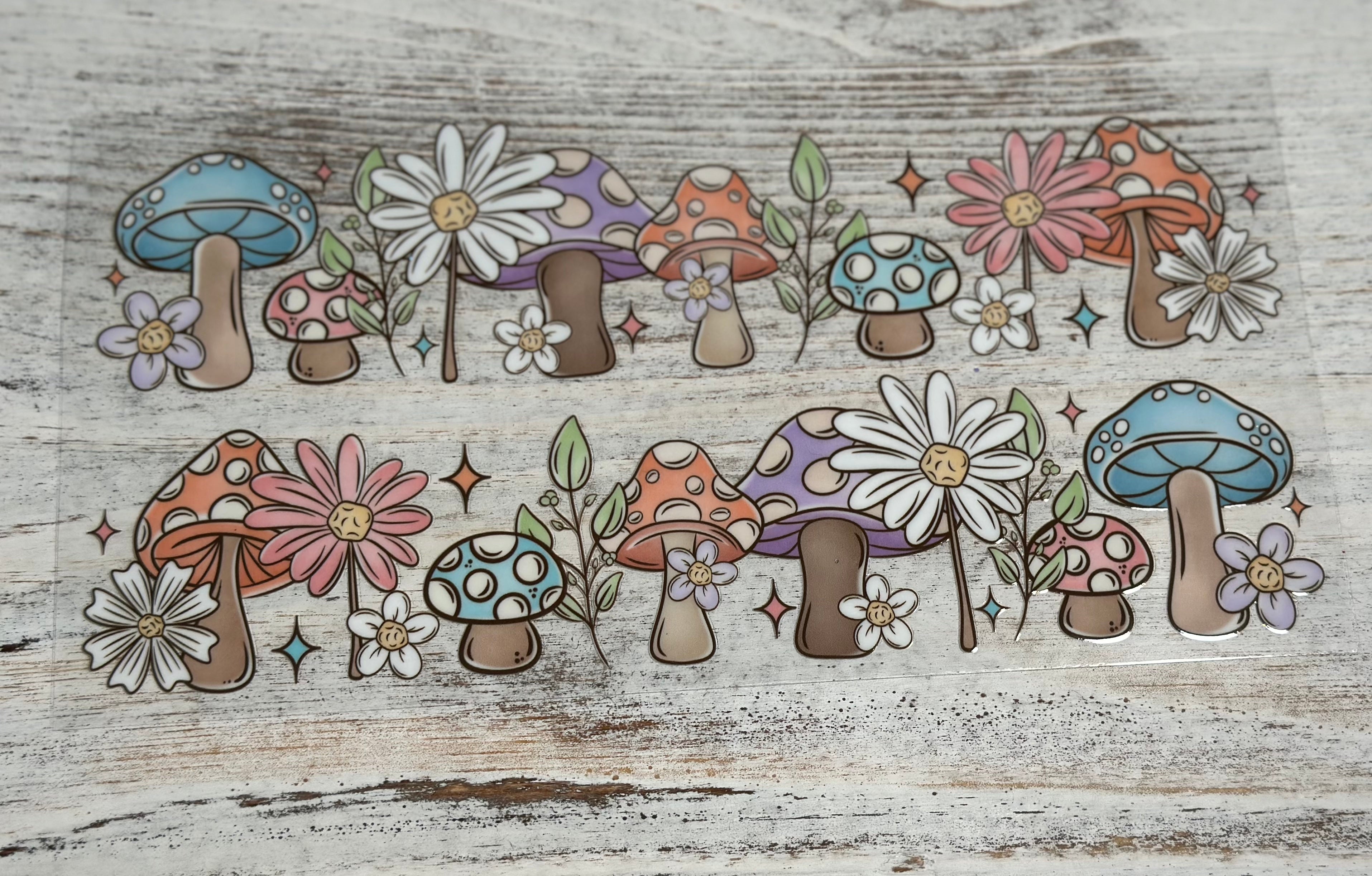 Colorful Mushie & Floral Wrap