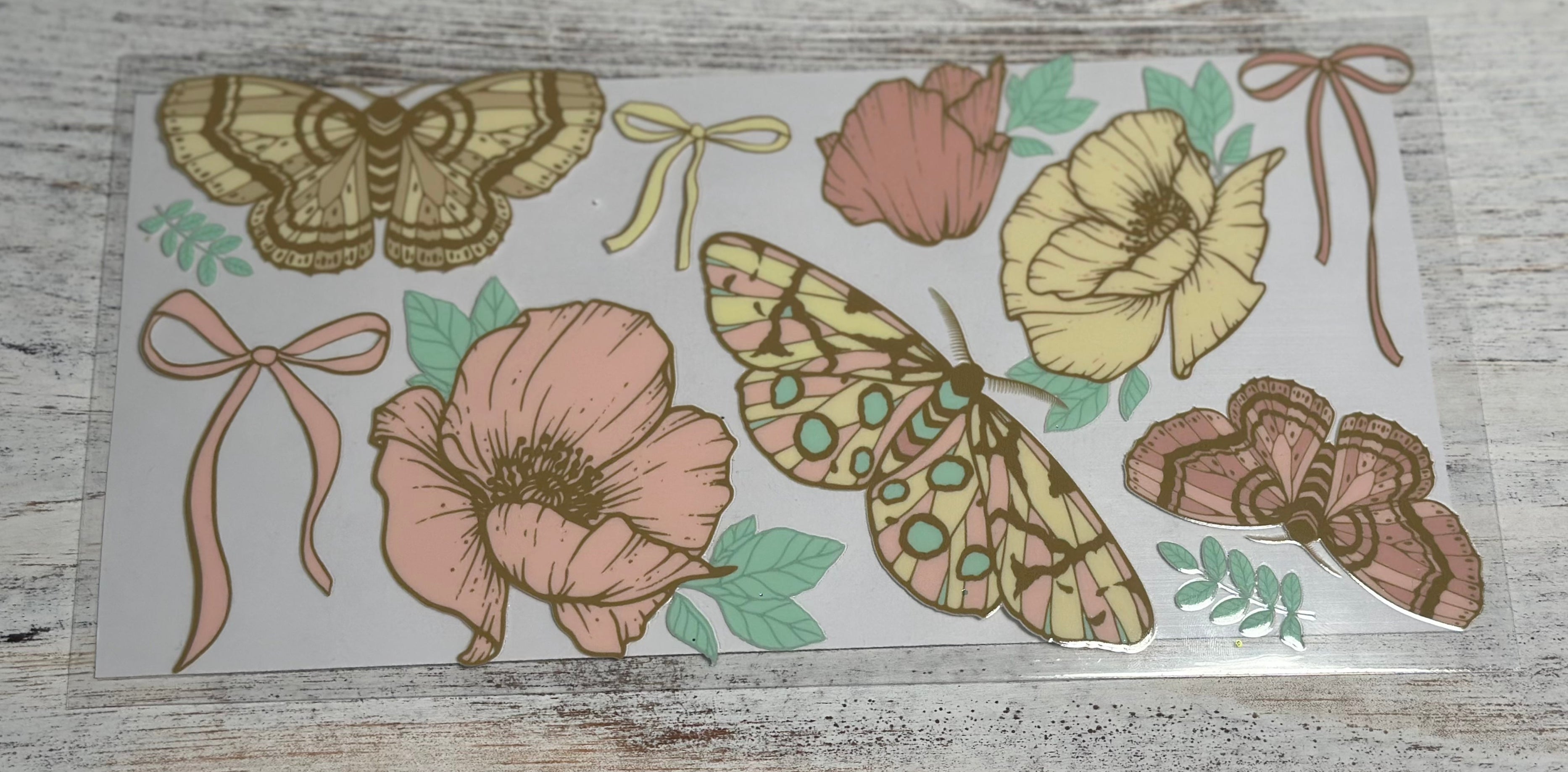 Dainty Moths & Flowers